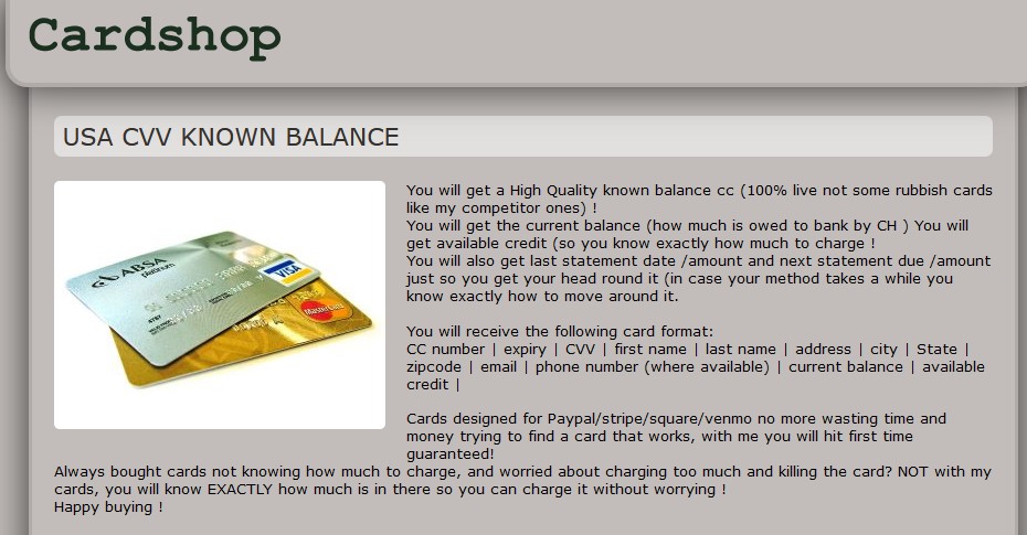 card